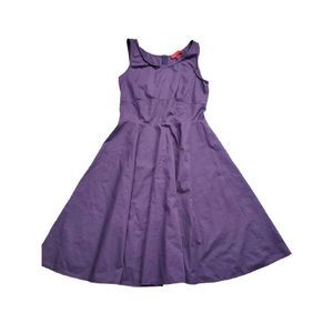 La Via 18 by Piazza Sempione Purple Fit and Flare Sleeveless Dress size 42/M